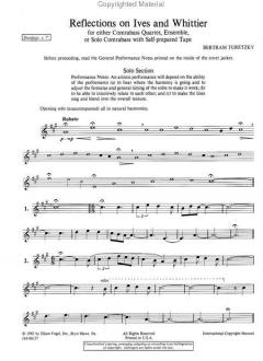 Reflections On Ives And Whittier von Bertram Turetzky 