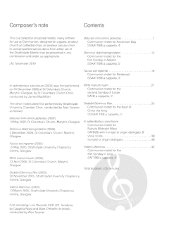 The Strathclyde Motets Set I (James MacMillan) 