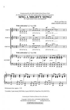 Sing A Mighty Song! (Greg Gilpin) 
