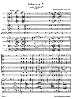 Sinfonie Nr. 41 C-Dur KV 551 von Wolfgang Amadeus Mozart 