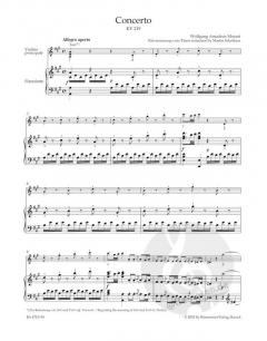 Konzert in A Nr. 5 KV 219 von Wolfgang Amadeus Mozart für Violine und Orchester im Alle Noten Shop kaufen