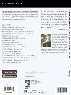 Famous Saxophone Solos from R&B, Pop and Smooth Jazz 