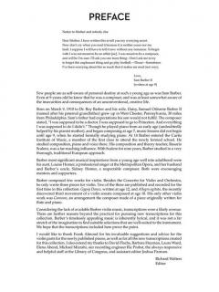 Music For Violin And Piano von Samuel Barber im Alle Noten Shop kaufen