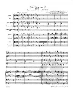 Sinfonie D-Dur KV 141a(161) von Wolfgang Amadeus Mozart 