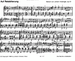 Auf Retablierung / Au retablissement (Johann Holzinger) 