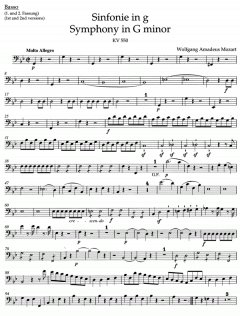 Sinfonie Nr. 40 g-Moll KV 550 von Wolfgang Amadeus Mozart 