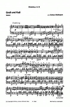 Gruss und Kuss Walzer (Anton Hofmann) 