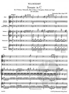 Sämtliche Kirchensonaten Heft 3/4 (W.A. Mozart) 