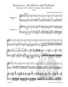 Konzert Nr.24 in c-Moll für Klavier und Orchester KV 491 von Wolfgang Amadeus Mozart im Alle Noten Shop kaufen