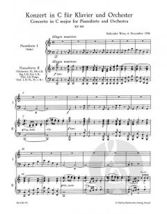 Konzert Nr.25 in C-Dur für Klavier und Orchester KV 503 von Wolfgang Amadeus Mozart im Alle Noten Shop kaufen