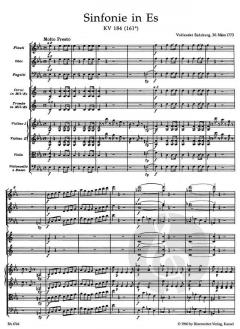 Sinfonie Nr. 26 Es-Dur KV 184(166a) von Wolfgang Amadeus Mozart 