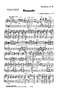 Rhapsodie von Adolf Vancura 
