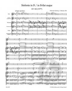Sinfonie Nr. 24 B-Dur KV182(166c) von Wolfgang Amadeus Mozart 