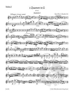 Die 10 berühmten Streichquartette von Wolfgang Amadeus Mozart im Alle Noten Shop kaufen (Stimmensatz)