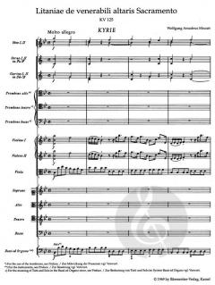 Litaniae de venerabili altaris sacramento KV 125 von Wolfgang Amadeus Mozart 