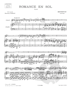 Romance en sol Op. 40 von Ludwig van Beethoven 