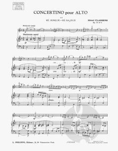 Concertino no. 2 en re min. et maj. von Henri Classens 