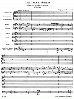 Inter natos mulierum KV 72 (W.A. Mozart) 