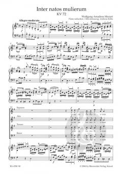 Inter natos mulierum KV 72 (W.A. Mozart) 