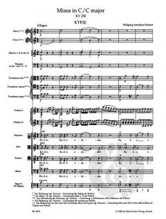Missa KV 258 von Wolfgang Amadeus Mozart 