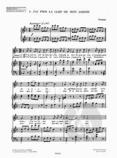 9 Chansons folkloriques françaises (Jean Langlais) 