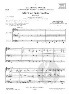 3 Paraphrases gregoriennes von Jean Langlais 