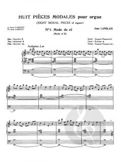 8 Pieces modales von Jean Langlais 