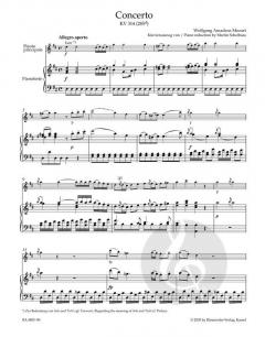 Konzert in D von Wolfgang Amadeus Mozart für Flöte und Orchester KV 314 (285d) im Alle Noten Shop kaufen
