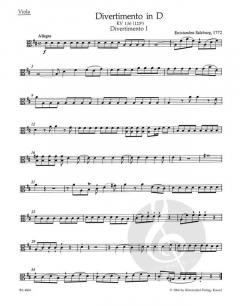 3 Divertimenti von Wolfgang Amadeus Mozart für Streichquartett im Alle Noten Shop kaufen