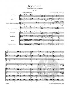 Violinkonzert B-Dur KV 207 von Wolfgang Amadeus Mozart 