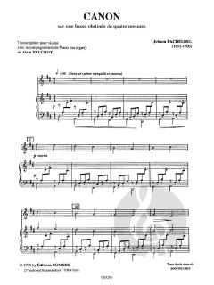 Celebre canon von Johann Pachelbel 