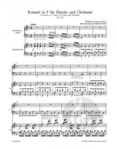 Klavierkonzert Nr.11 F-Dur KV 413(387a) von Wolfgang Amadeus Mozart im Alle Noten Shop kaufen