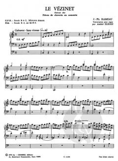 Le Vezinet extrait des Pieces de clavecin von Jean-Philippe Rameau 