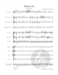 Regina coeli KV 108 (74d) von Wolfgang Amadeus Mozart 