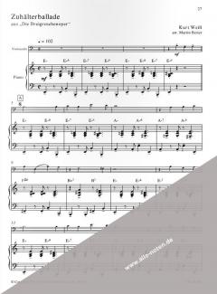 Songs mit CD von Kurt Weill 