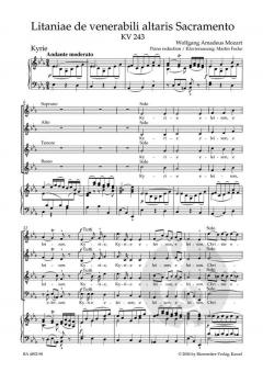 Litaniae de venerabili altaris sacramento KV 243 (W.A. Mozart) 