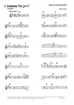 Sechs Urlaubsstimmungen (Ausgabe in Bb) von Martin Peter 