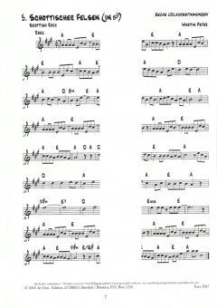 Sechs Urlaubsstimmungen (Ausgabe in Bb) von Martin Peter 