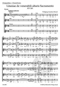 Litaniae de venerabili altaris sacramento KV 243 (W.A. Mozart) 