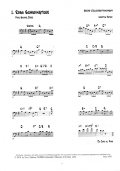 Sechs Urlaubsstimmungen (C-Bassschlüssel) von Martin Peter 