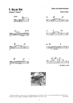 Sechs Urlaubsstimmungen (C-Bassschlüssel) von Martin Peter 