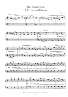 Fünf Klavierstücke von René Eespere im Alle Noten Shop kaufen