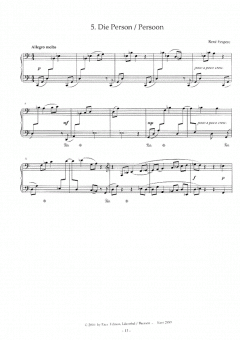 Fünf Klavierstücke von René Eespere im Alle Noten Shop kaufen
