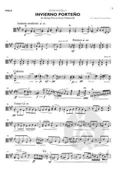 Las Quadro Estaciones Porteñas: Invierno Porteño von Astor Piazzolla für Streichtrio oder 3 Violoncelli im Alle Noten Shop kaufen (Stimmensatz)