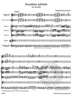 Exultate jubilate KV 165 (158a) von Wolfgang Amadeus Mozart 