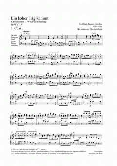 Ein hoher Tag kömmt (Gottfried August Homilius) 