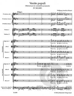 Venite populi KV 260 (248a) (W.A. Mozart) 