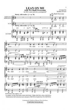 Lean On Me (With We Shall Overcome) (Pete Seeger) 