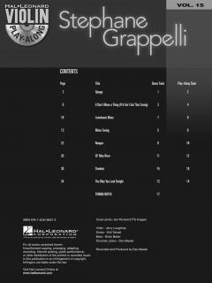 Violin Play-Along Vol. 15: Stephane Grappelli im Alle Noten Shop kaufen