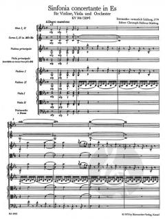 Sinfonia concertante KV 364(320d) von Wolfgang Amadeus Mozart 